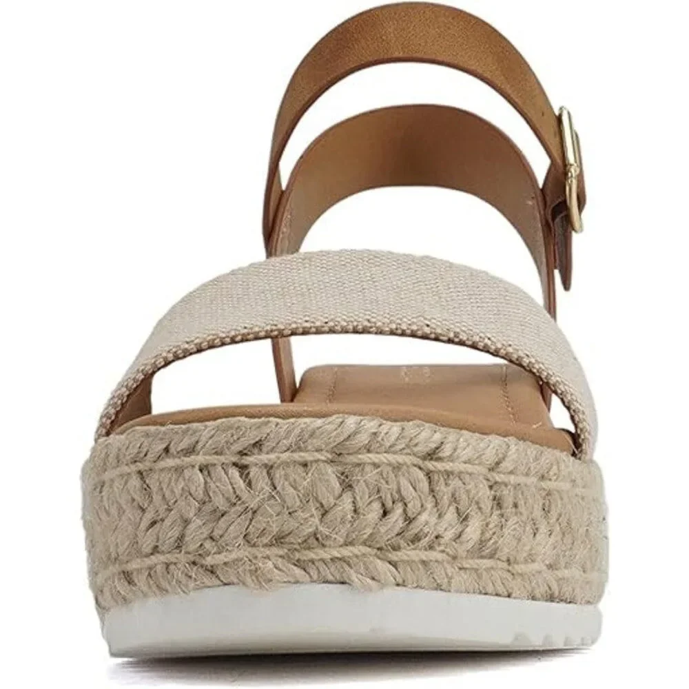 Soda Womens Size 6.5 Open Toe Ankle Strap 2.5